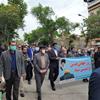 شرکت همکاران وکارگزاران زیارتی حج وزیارت استان کرمانشاه در راهپیمایی روز جهانی قدس